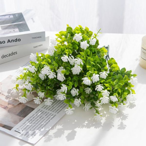 

decorative flowers & wreaths artificial plastic fake eucalyptus plants christmas decoration vase for home garden party wedding ornamental fl