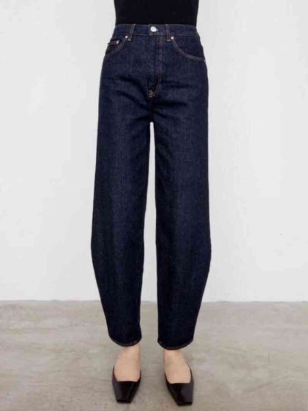 

women's jeans straight baggy jeans, dark, blue