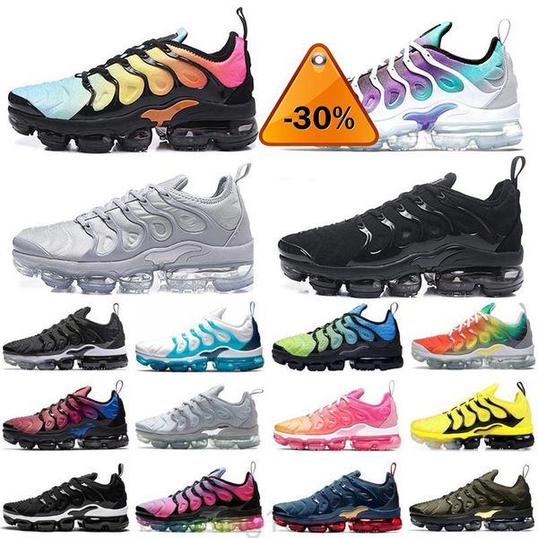 

new mens shoe sneakers tn plus breathable air cusion desingers casual shoes new arrival color us5 .5 -11 eur40 -46 kk88 y, Black