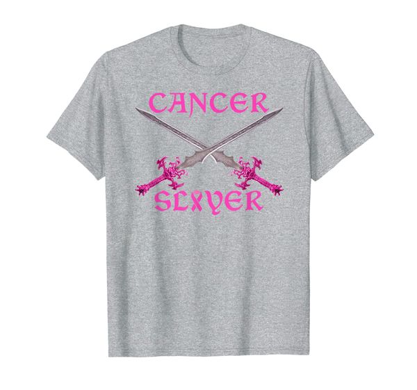 

breast cancer awareness survivor cancer slayer t-shirt, White;black