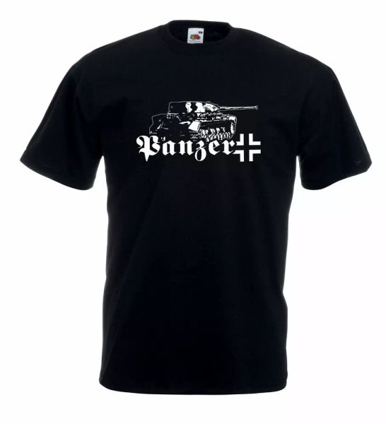 

t-shirt shirt a46 panzer division waffen war, White;black