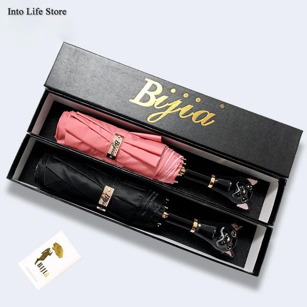 

umbrellas luxury cat umbrella beach parasol folding sun rain women uv big ladies pink cute outdoor windproof gift ideas