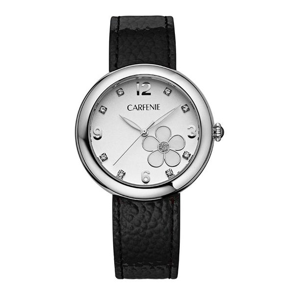 Нарученные часы Carfenie Japan Movt Quartz Watch The Nevanless Steel Black Design Dested Style Forilt