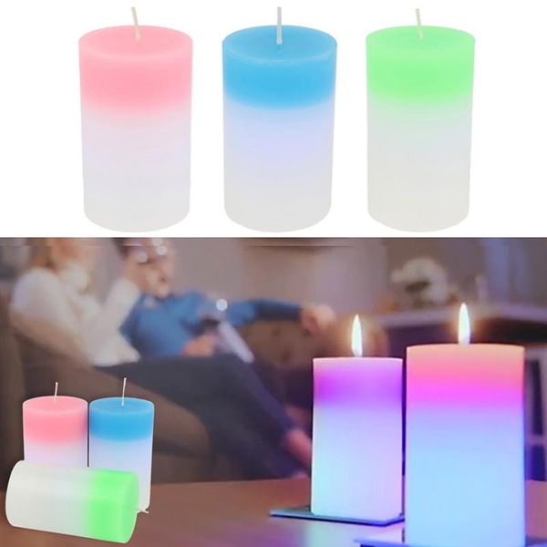 

candles mood magic colour changing wax romantic real flame with