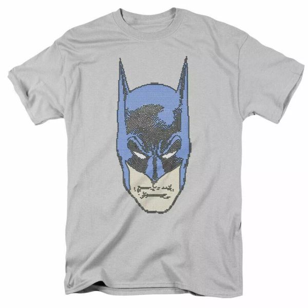 

dc batman bitman t shirt mens licensed dc comics tee silver, White;black