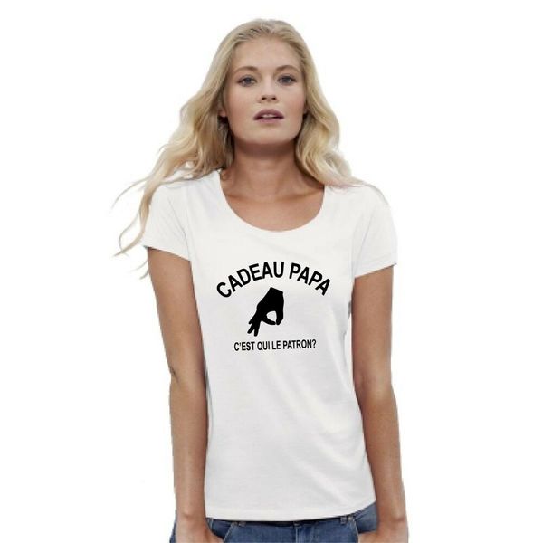 

womens t-shirt dad gift, White;black