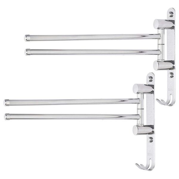 

towel racks swing out bar, swivel rack,space saving swinging bar for bathroom wall mounted holder organizer with 2 x
