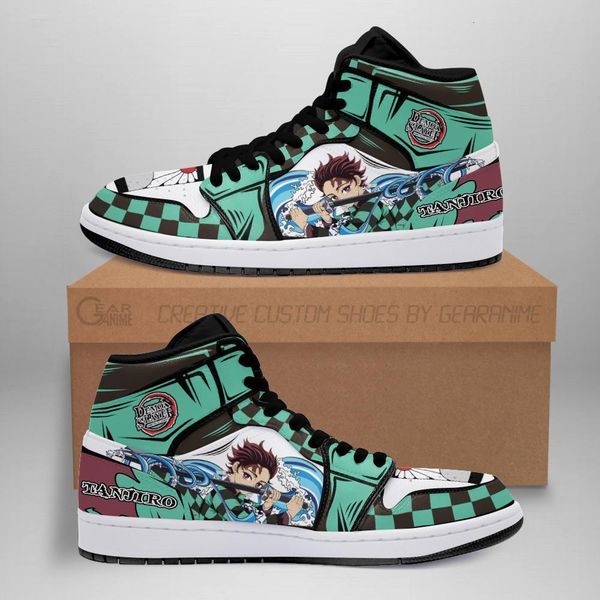 

tanjiro sho boots skill water breathing demon slayer anime sneakers fan