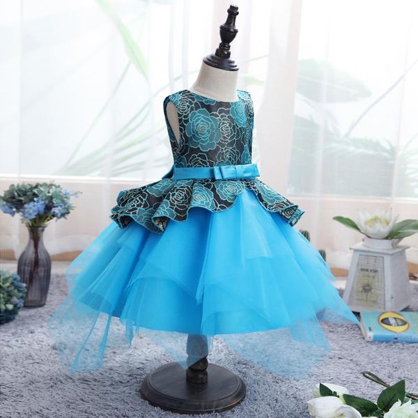 

girl's dresses girl baby dress birthday party princess tutu wedding children's costume beautiful cloth summer spring super quality, Red;yellow