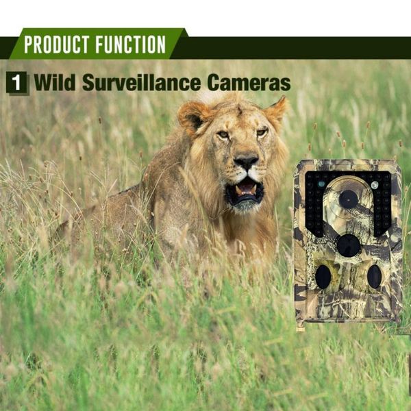 

3 sensor heads 34 leds infrared hunting camera trail night vision wildlife cameras