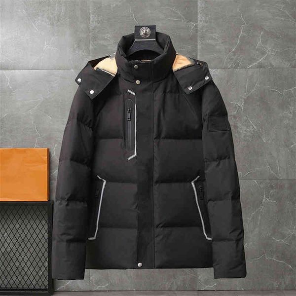 

men's high-quality digner et, classic luxury down snow, wind and cold ristance, warm et., Black