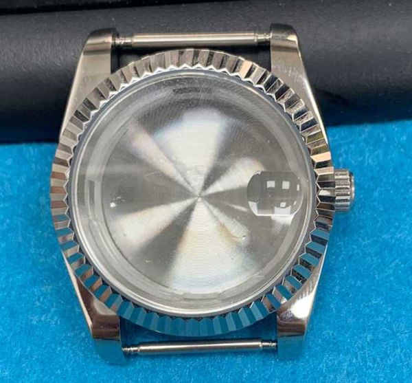 

repair tools & kits 36mm stainless steel watch case with mineral glass for 8215/2813 movement