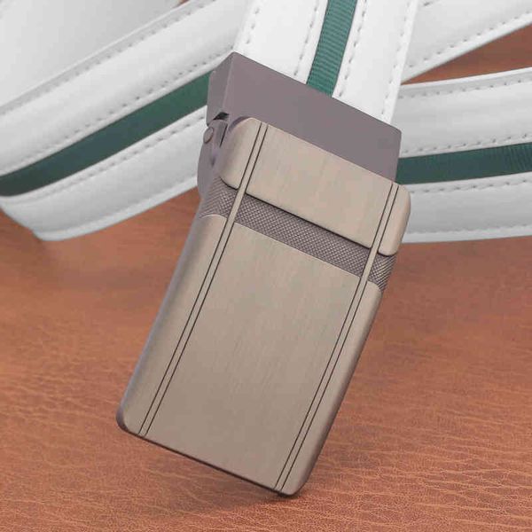 

brand belt 2021 new belt men's korean fashion white automatic buckle canvas leather young student trouser, Black;brown