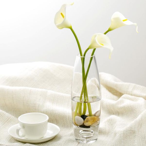 

wedding glass vase crystal transparent high minimalist decor plant hydroponics dry flower jarrones home decoration bi50vs vases