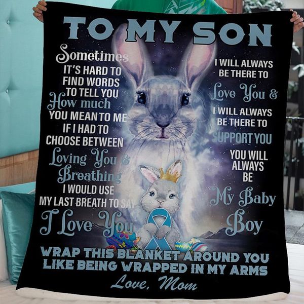 

blankets to my son from mom vertical poster blanket flannel carpet digital printing rug lightweight super soft sp99