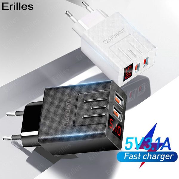 

lx brand 45w qc 3.0 usb charger quick charge 3.1a portable phone fast charging adapter for iphone xiaomi eu/us plug mobile phone charger