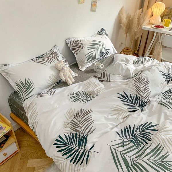 

bedding sets style leaves set cotton bed linen sheet cover 240x220 single double  king quilt covers