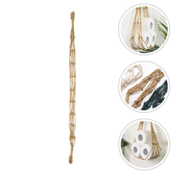 

storage bags 1pc hand-knitted hanging rope household decorative net sundries holder