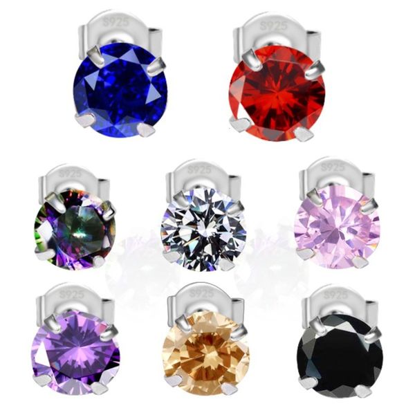 

copper plated white claw earrings crystal zircon multicolor fashion simple