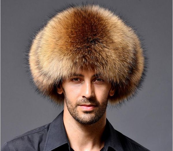 

berets men's winter lamb leather russian cossack trapper hats, Blue;gray
