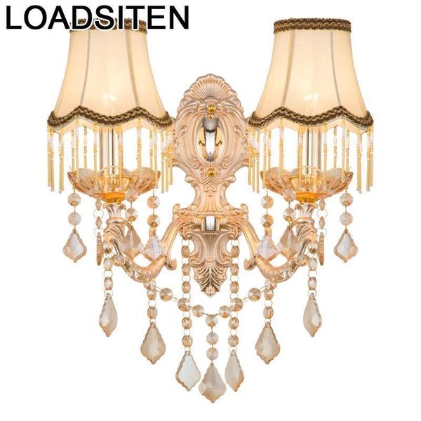 

deco mural lampe luminaria lampara de pared interior wandlamp applique murale luminaire crystal for home wall bedroom light lamp