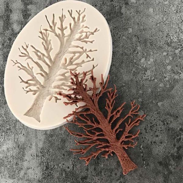 

tree mold cake silicone molds fondant decorating tools chocolate moulds wedding decoration baking mould#40 & pastry