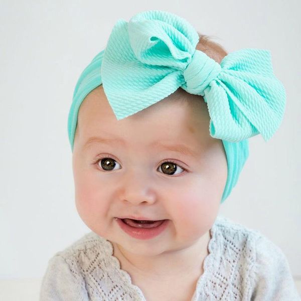 

europe and america nylon festival casual solid girl bow hairband hair accessories, Slivery;white