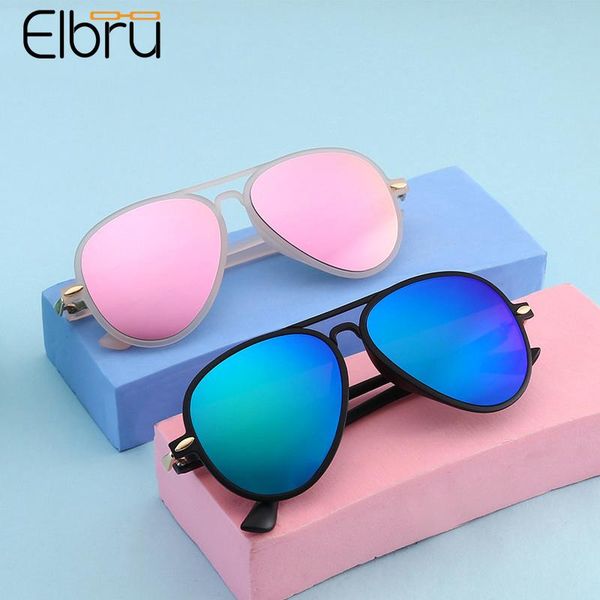 

sunglasses elbru ultralight children baby fashion pilot sun glasses kids outdoor uv400 sunshades cute eyeglasses for girls boys, Blue