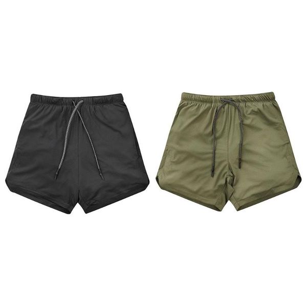 

soft with pocket men's bodybuilding shorts men sports running 4 size shortskirt clothes outdoors gym fitness, Black;blue