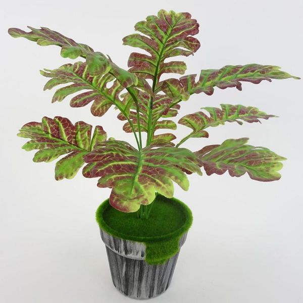 

1pc artificial senecio cineraria fake plant home office wedding party decoration decorative flowers & wreaths