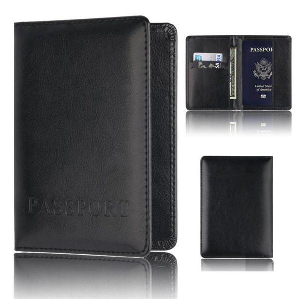 

card holders holder purse multi-function bag cover on the passport protector wallet business soft a0518#30, Brown;gray