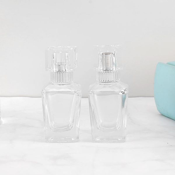 

storage bottles & jars 15ml square glass essential oil roller ball travel mini refillable perfume bottle empty cosmetic contain