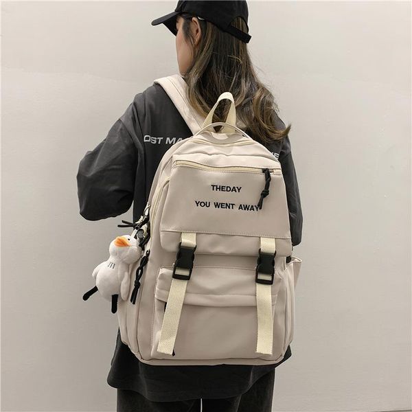 

backpack fashion waterproof women nylon shoulder bag trend female bagpack large school teenager student