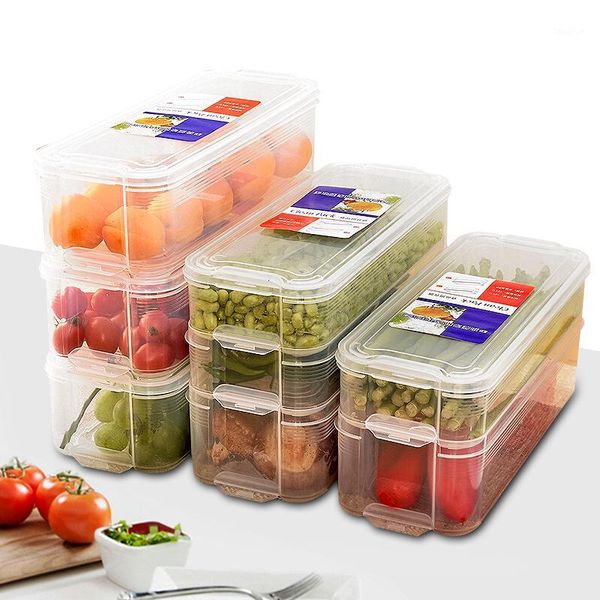 

storage bottles & jars refrigerator box, plastic fresh keeping bins, food containers for kitchen fridge cabinet er desk organizer