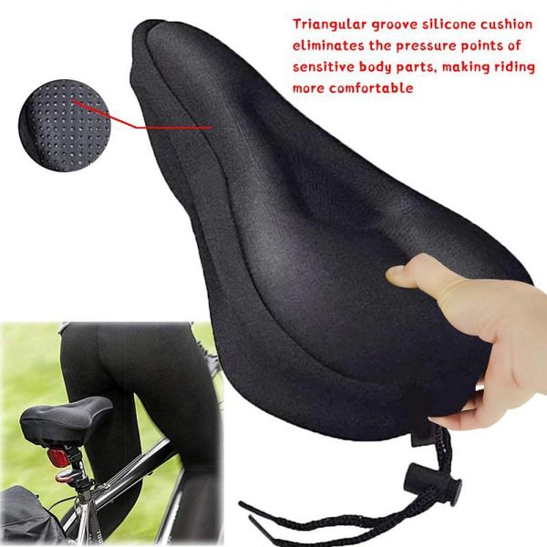 

bicycle saddle suspension seat big bubicycle road cycle bike gel absorber wide comfortable accessories saddles