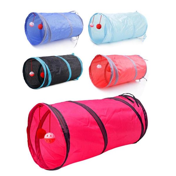 

cat toys pet toy tunnel ring paper two-way can be stored folding channel zhiyi 6 colors