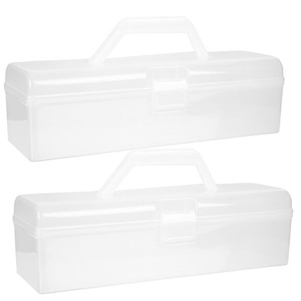

storage bottles & jars 2pcs multi-function boxes with lid hand-held bread white