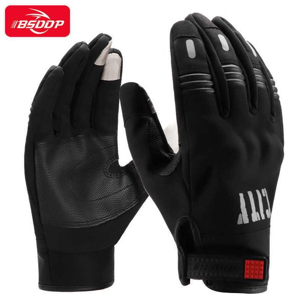 BSDDP Motocross Guanti a dita intere Moto Ciclismo all'aperto Touch Screen Accessori in vellutino Equipaggiamento protettivo Uomo Donna Usa H1022