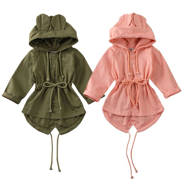 

pudcoco autumn spring infant boys girls baby trench coat solid single breasted ears hooded 2 colors, Camo