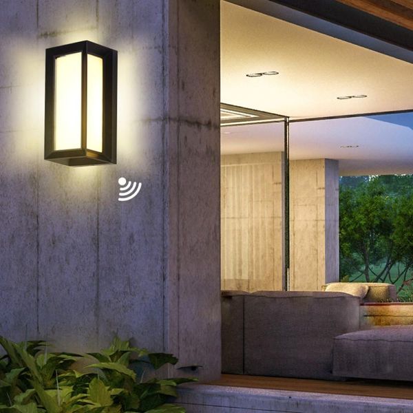 

outdoor wall lamps led lamp light waterproof with motion sensor lighting porche