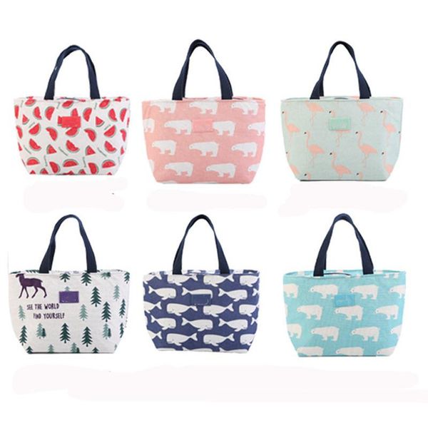 

storage bags cotton and portable lunch bag heat preservation breakfast box picnic travel refrigerated