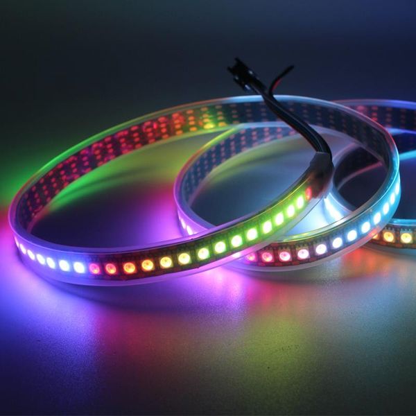 

pixel led strip light addressable30/60/144leds/m single point control breakpoint resume flexible strips