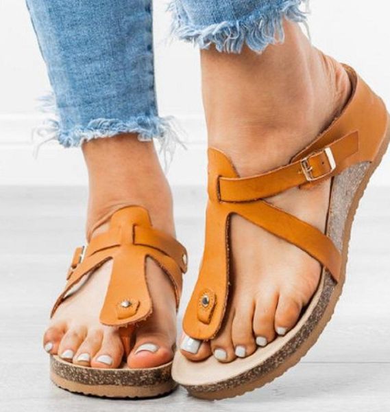 

slippers summer flats women platform open toe roman beach sandals casual ladies flip flops large size shoes 43 zapatos mujer, Black