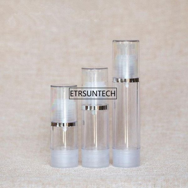 

storage bottles & jars 100pcs 15ml 30ml 50ml 100ml empty plastic cosmetic airless treatment pump bottle cap f2976