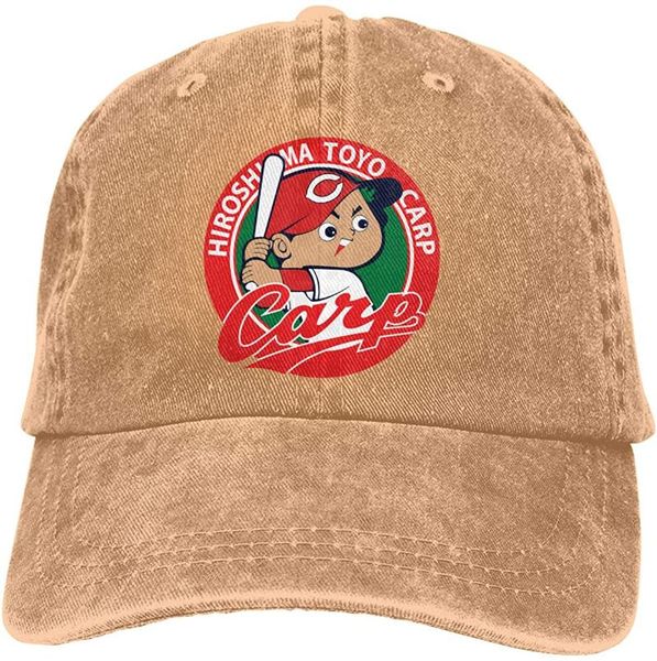 

ball caps hiroshima toyo carp baseball cap adjustable trucker hat, Blue;gray