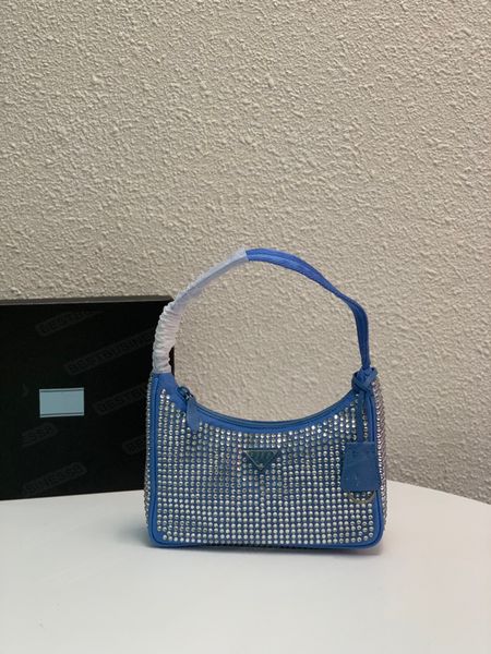 

female 2021 designer fashion temperament underarm bag dinner all diamond all-match