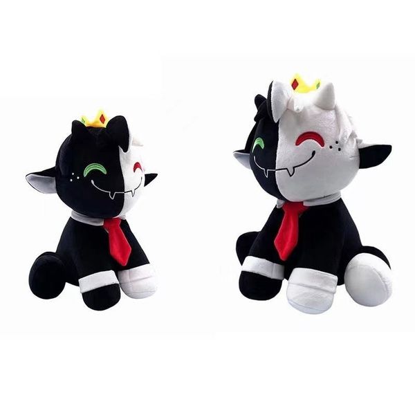 

new ranboo plush toy sitting black and white lamb doll girl gift