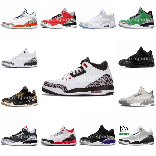 

3 3s cool grey mens basketball shoes unc trainers denim fire red animal pack knicks rivals sports sneakers size us7-13 7gtuee5o8