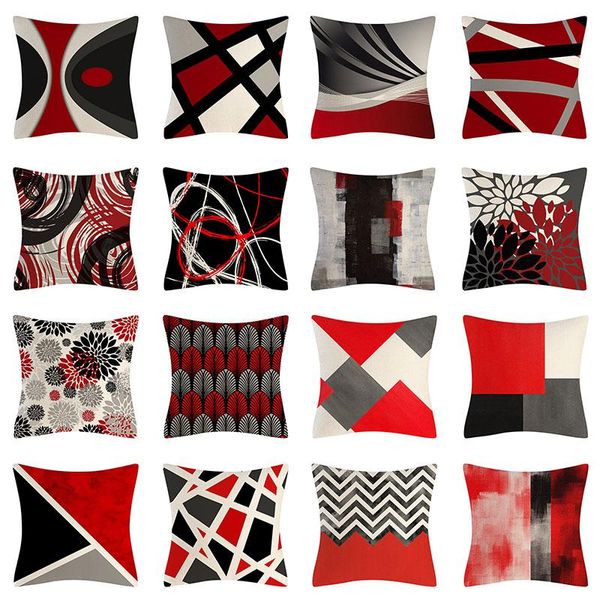 

pillow case abstract pillowcase square soft cover cushion decorative home sofa office throw pillowslip
