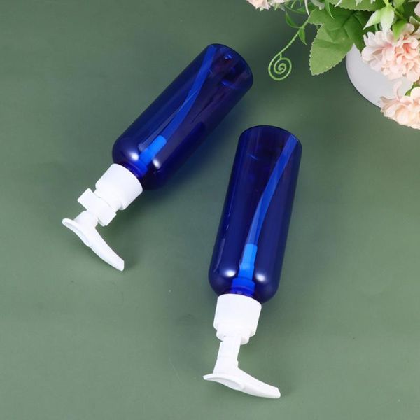

storage bottles & jars 10 pcs 100ml empty shampoo pump lotion dispenser for travel outdoor camping business trip (blue)